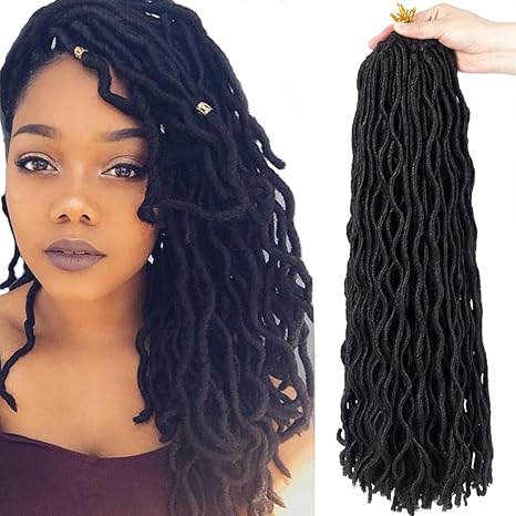 6packs Lot 20 039 039 Wavy Faux Locs Crochet Synthetic