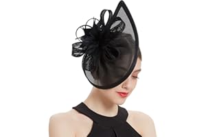 Bubbmi Lady Flower Fascinators Hats with Headband and Clips