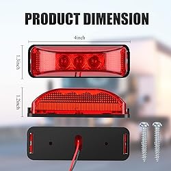 25 Pcs 4 Inch Trailer Marker Lights Front Rear Side