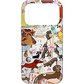 European Summer Dachshund Cute Collage Case for iPhone 17 Pro