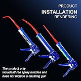 ANZHUO Caulking Nozzle Set 3Pcs Curved & Straight Glass Adhesive Extensions view 4