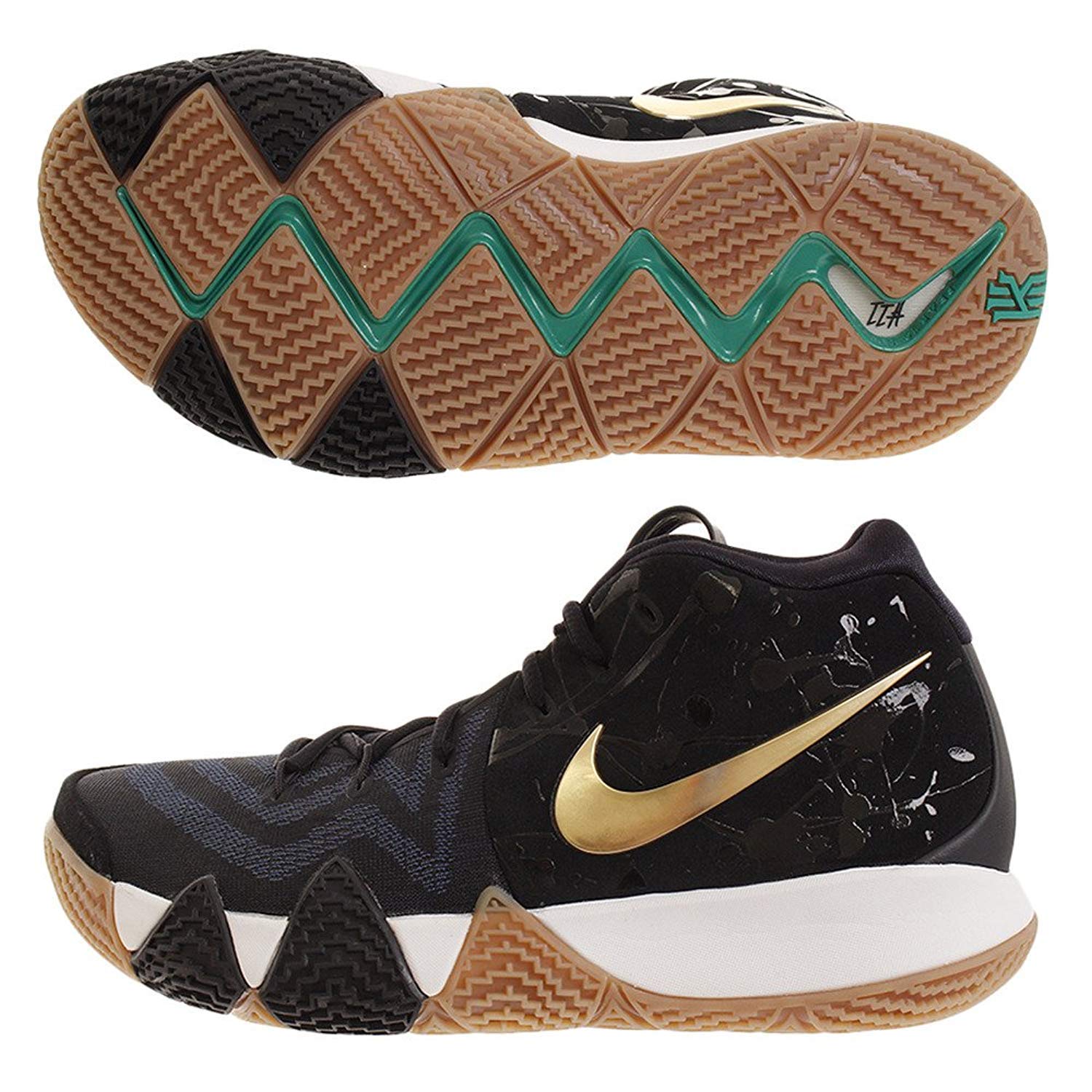 nike kyrie 4 pitch blue metallic gold