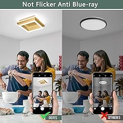 CANEOE Square LED Hallway Ceiling Light, Gold