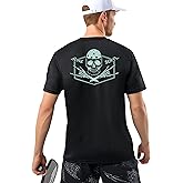 Fjalljós Pickleball Shirts for Men - UPF 50+ Quick Dry Performance Tee Short Sleeve T-Shirt for Pickleball Players
