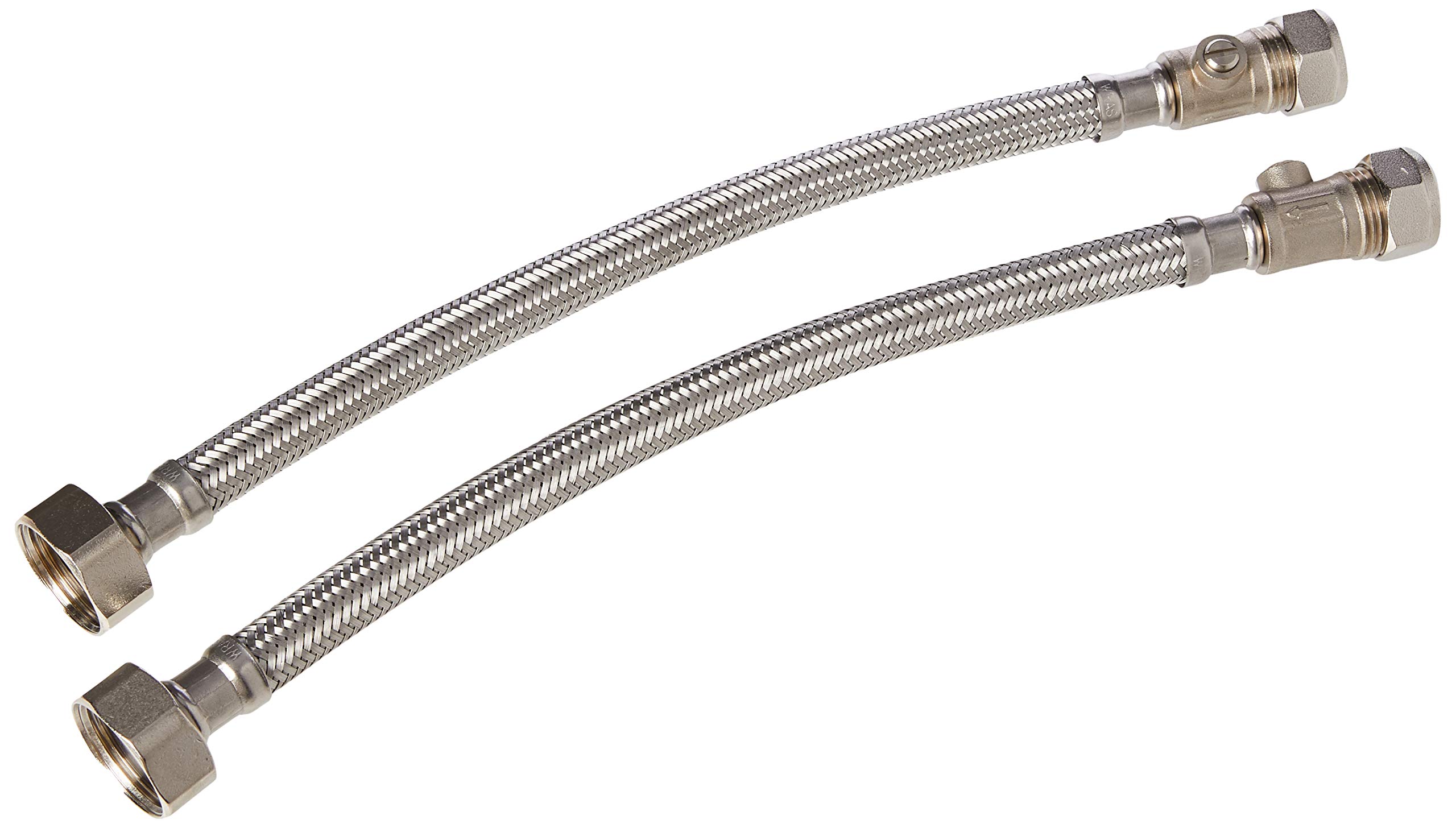 Plumb Pak PF258 15mm x 3/4-inch x 300mm Flexible Iso Valve Tap Connector