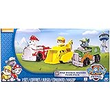 Paw Patrol Racers 3-Pack Vehicle Set, Marshall, Rocky, Rubble,Multicolor