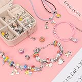 Hysagtek Jewellery Making Kit 66 Pcs Rainbow Beads Bracelet Kit for Girls view 4