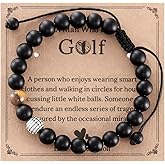 HUTIMY Gift for Golfer Men Man Friend Boyfriend Dad Brother Themed Birthday Jewelry Golf Bracelet