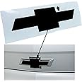 Rear Bowtie Emblem Overlay Decal - Fits 2010-2013 Camaro LS, LT, RS, SS - (Color: Gloss Black)