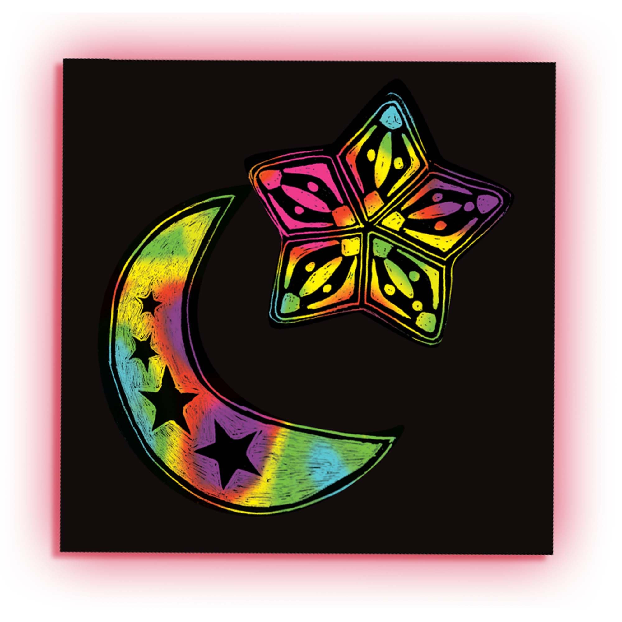 Melissa & Doug Scratch Art Rainbow Mini Notes (125) with Wooden Stylus - FSC Certified