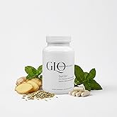 GLO Inner Wellness Gut Glo Natural Bloating Relief, Gut Health, Digestion & Constipation Aid 4-in-1 Probiotic, Digestive Enzyme, Magnesium & Organic Herb Capsules - Vegan, 120 Count