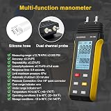 GOYERRNES GR-189A Digital Manometer Dual-Port Differential Pressure Gauge ±2psi view 5