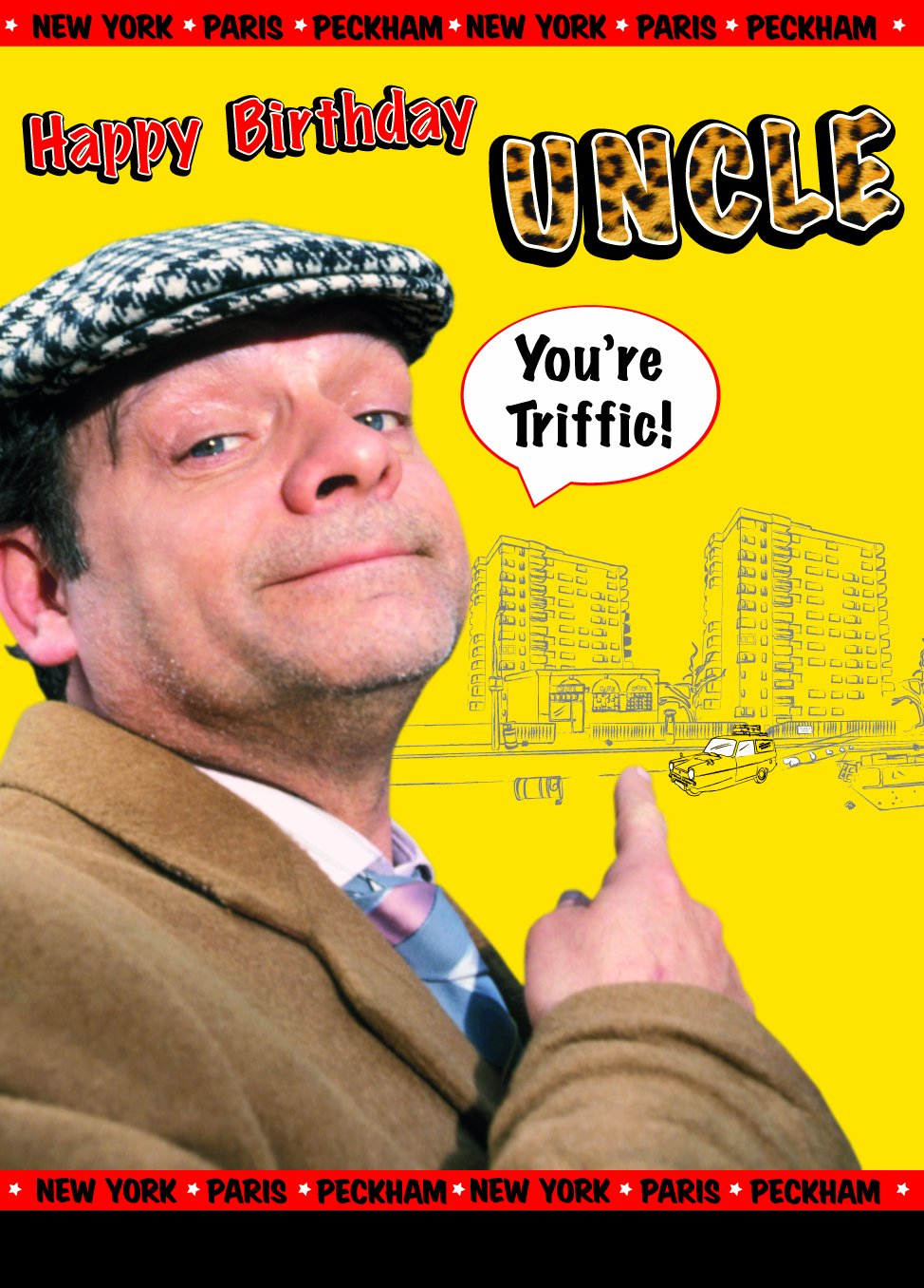 Only Fools and Horses Uncle Happy Birthday Card, Multi, OF015
