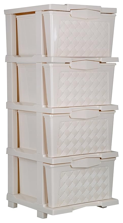 Joyful Joyo Plastic Cargo Storage Chest Beige Amazon In Home