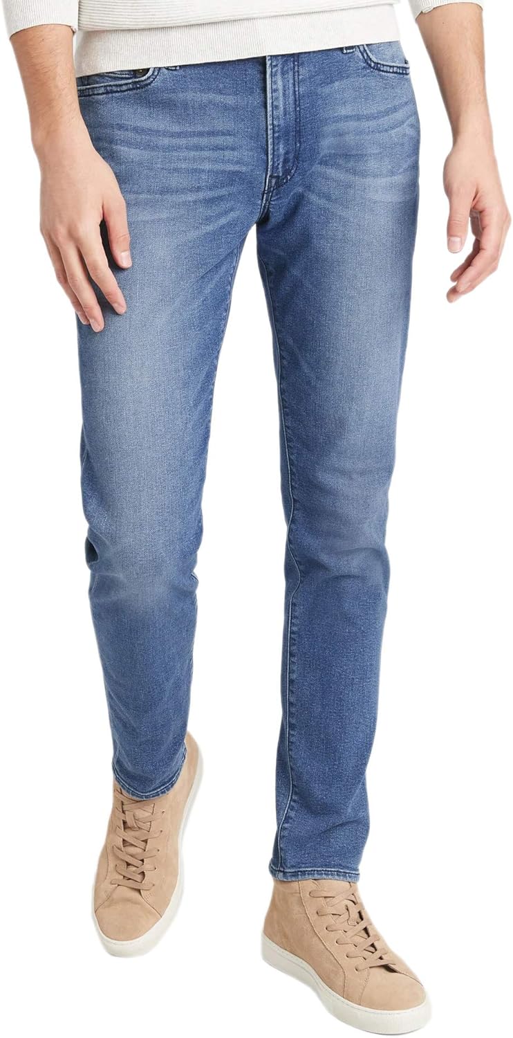 Buy Banana Republic Mens Skinny Fit Cotton Blend Stretch Travel Jeans (Medium Blue Wash 599224