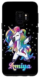 Galaxy S9 Phone Case Unicorn Dabbing AMIYA Custom
