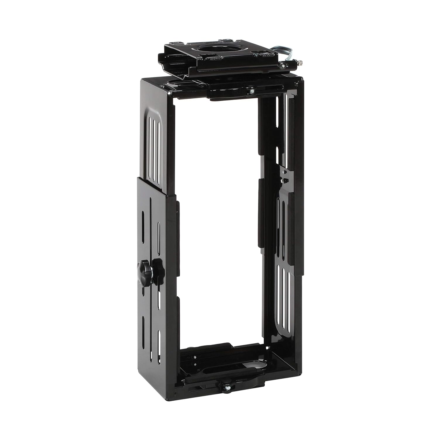 OFM Adjustable Under Desk and Wall Mount Computer CPU Holder, in Black (ESS-8900-BLK)