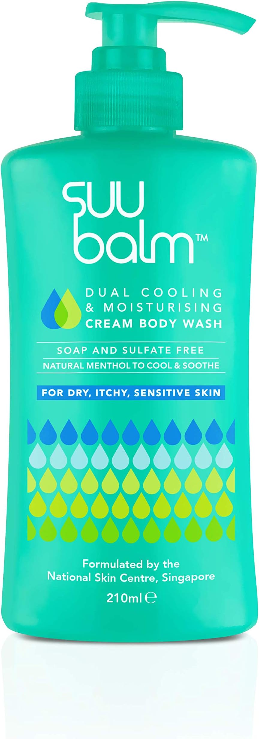 Suu Balm Dual Cooling & Moisturising Cream Body Wash (210ml)