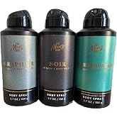 Bath &amp; Body Works The Men's Shop Body Spray - Pack of 3 (Graphite, Noir, Freshwater)