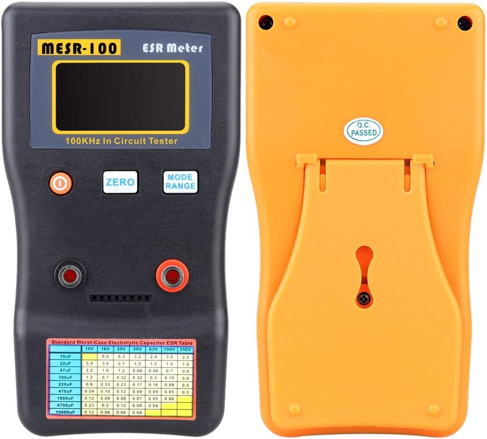 Roeam Capacitor Tester Circuit Tester MESR100 ESR Capacitance Ohm