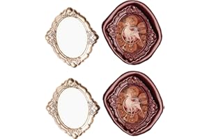 3D Embossed Frame Wax Seal Stamp, ONWINPOR Frame Relief Carving Wax Sealing Stamp, Frame Wax Stamp Head with Imitation Crystal Handle, Wax Sealing for Wedding Invitations, Letter Sealing (M6)