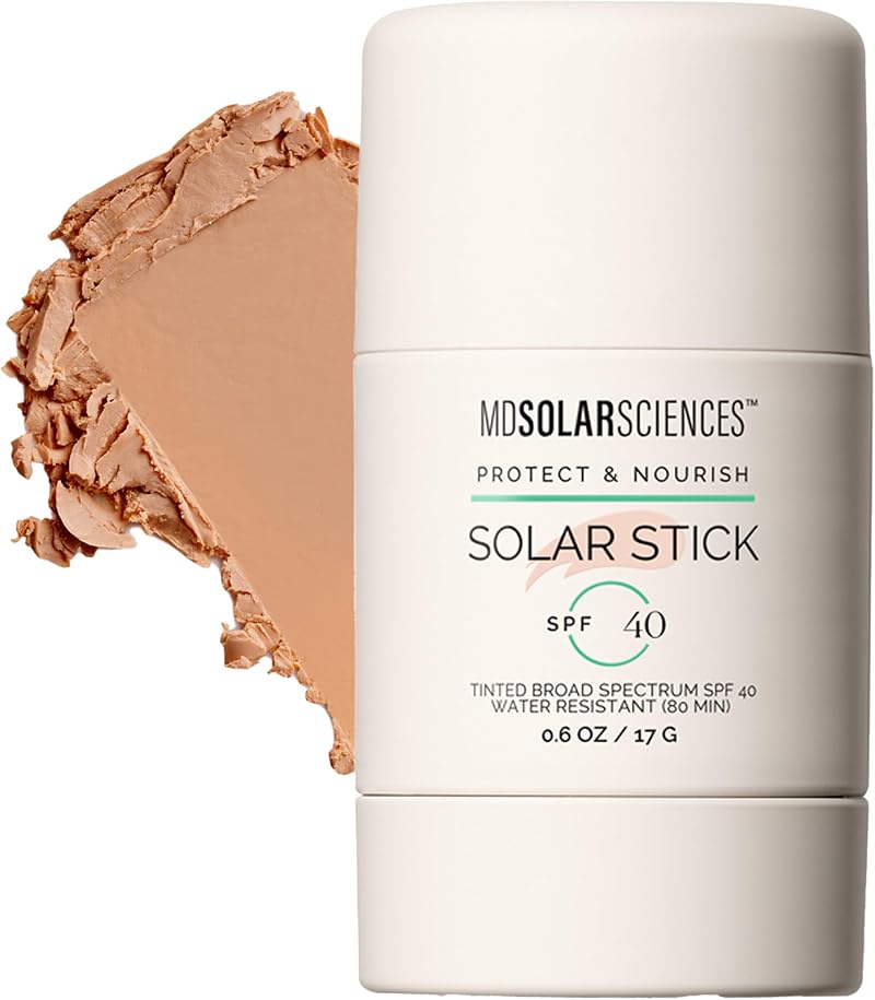 MDSolarSciences Tinted Solar Stick SPF 40 Mineral Sunscreen 16g No White Cast