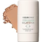 MDSolarSciences Solar Stick SPF 40 – Water-Resistant Mineral Sunscreen – Broad Spectrum UV Protection – Blendable Zinc Oxide Travel Stick – Smooth, Sheer and Natural Matte Finish, 0.6 Oz