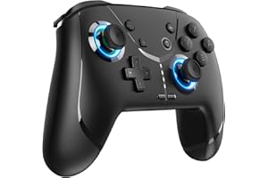 GMBACK Wireless Switch Pro Controller for Nintendo Switch/Lite/OLED, Bluetooth Gaming Controller for iPhone/Android/Phone/PC/Steam/Mac/iOS/iPad/TV with Programmable/Vibration/Motion Control/Turbo/Wakeup/RGB