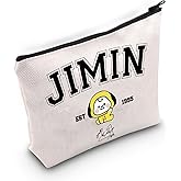 Singer Merch K-pop Characters Bag K-pop Team Gift for Army Singer Fan Gift B-T Inspired Zipper Pouch Bag (Jimin bag)