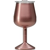 ORCA Vino 15 oz. Insulated Wine Tumbler, Stainless Steel Drink Mug Keeps Beverages Cold - Rose