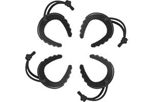 Crosize 4 Pack First Responder Door Stops, Door Jam for Law Enforcement, Police, Emergency Medical Services, Black Door Stoppers Wedge