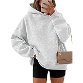 EFAN Women's Oversized Fleece Hoodie, Cozy Plush Pullover Sweatshirt with Pocket