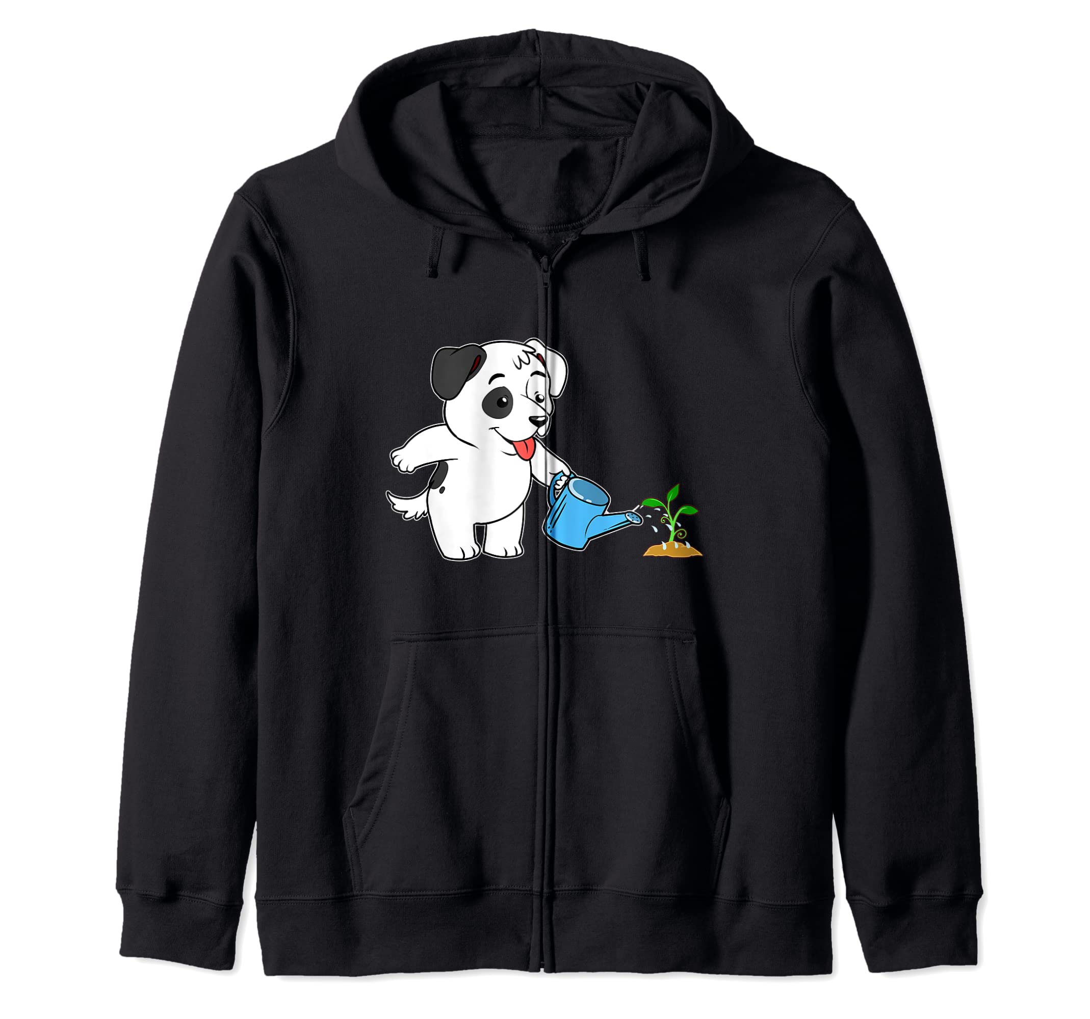 Funny Dog Gardening Garden Gardener Beagle Plant Terrier Zip Hoodie