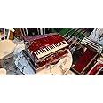 NamasteHimalayas Premium Professional 2-Reed Harmonium with Original German Jubilate Reeds – Mahogany Glossy Finish