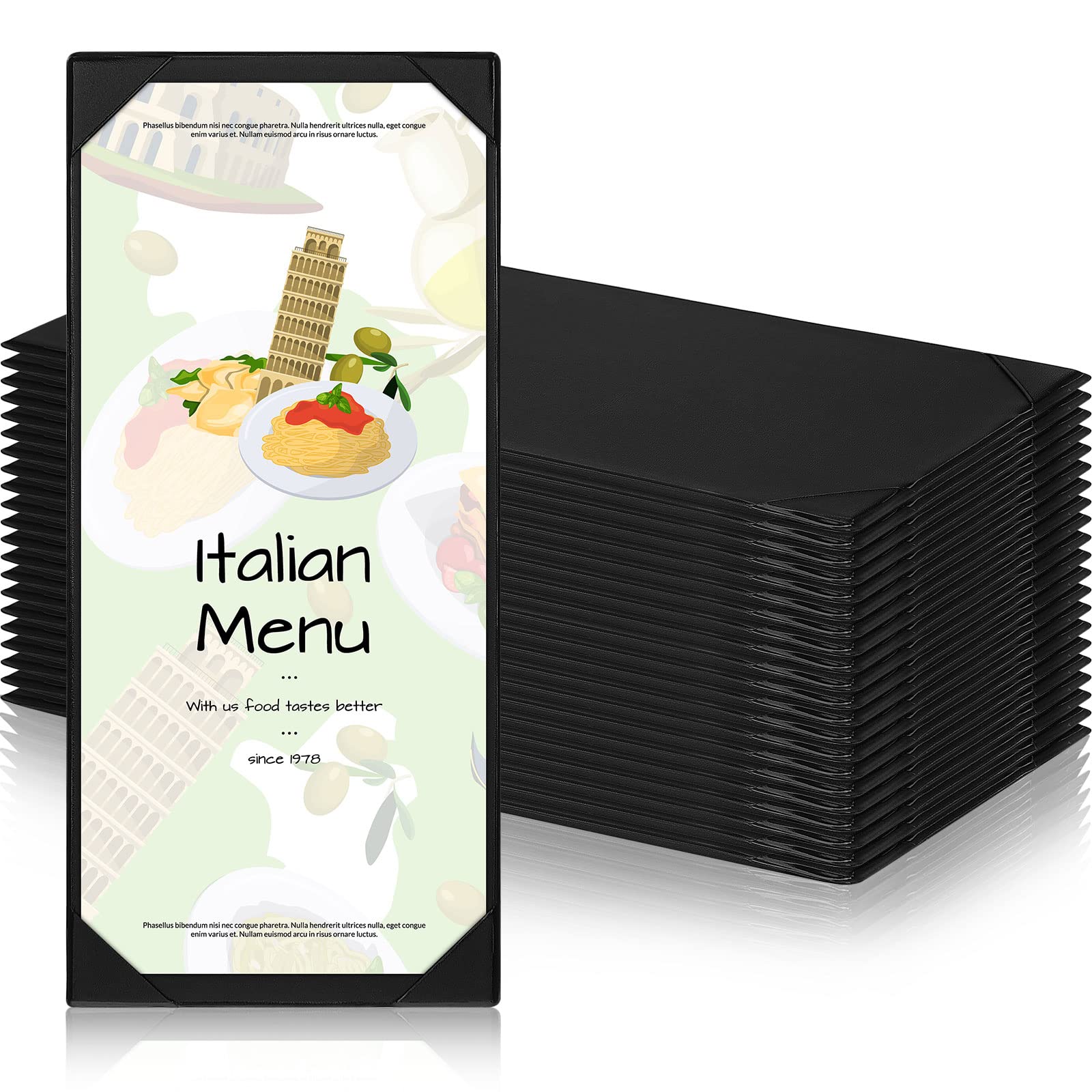 4-seitiges Menu Cover Leder mit Hardcover Design Halten Sie 9 \X 11 4-seitiges Menu Cover Leder mit Hardcover Design Halten Sie 9 \X 11