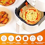 ColoZee 9.5 Inch Air Fryer Liners, 100pcs Disposable Parchment Paper view 5
