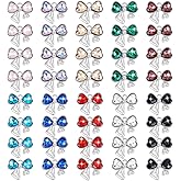 PH PandaHall 40pcs 10 Colors Rhinestone Bow Charms, Colorful Bow Pendant Metal Bow Dangle Pendants Bowknot Charms for Bracelet Necklace Earrings Jewellery Making DIY Crafts