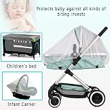 Vobulafy Pram Net Universal Mosquito Bug Insect Cover 47x40 inches view 2