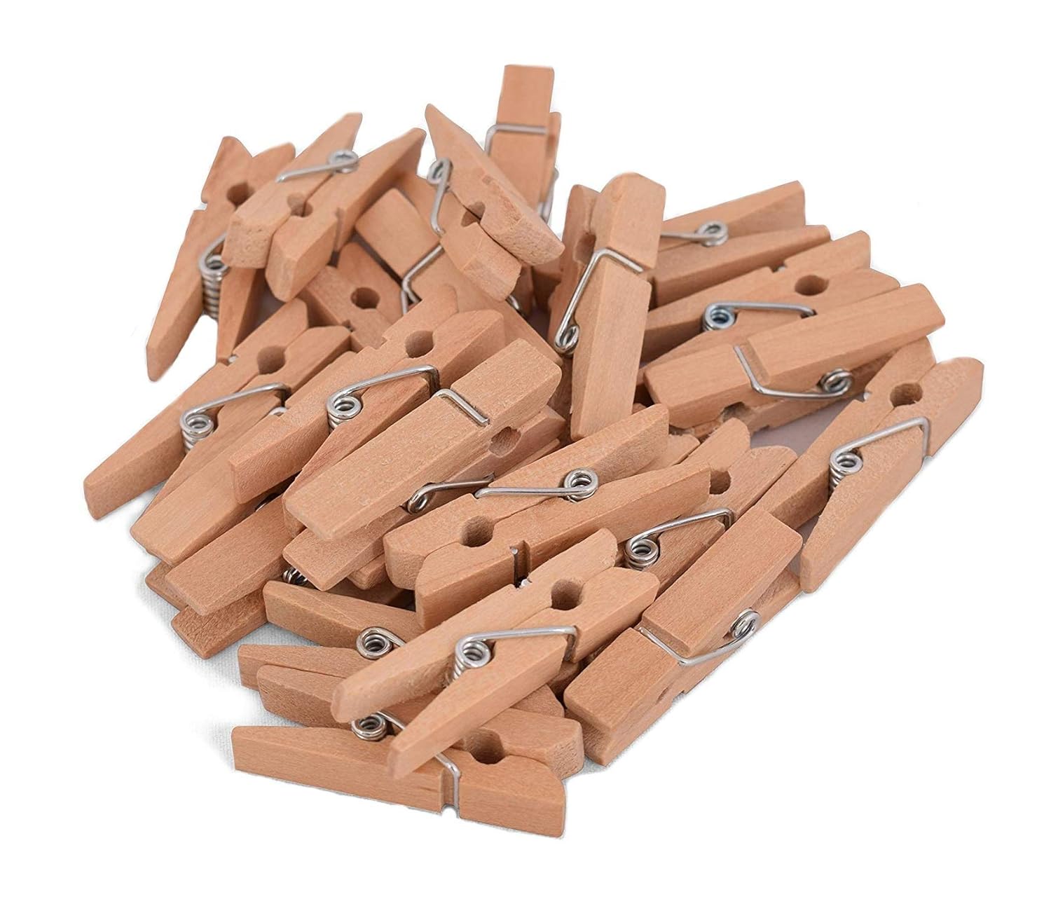 Mini Wooden Photo/Paper Clips, Pack of 52,Used in Art & Craft