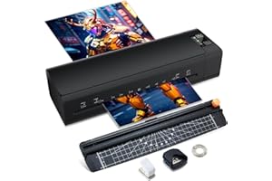 IBZDI A3 Laminator Machine, 13 Inch 9-in-1 Thermal Laminator with Sheets for Hot & Cold Laminating Machine, Features Fast 60-Sec Warm Technology and Never-Jam Design for Home, Office, or School Use (Black)