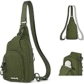 Hanke Crossbody Sling Bag for Women Men, Small & Large Casual Cross Body Sling Bags, Chest Bag for Outdoor Hiking Travel