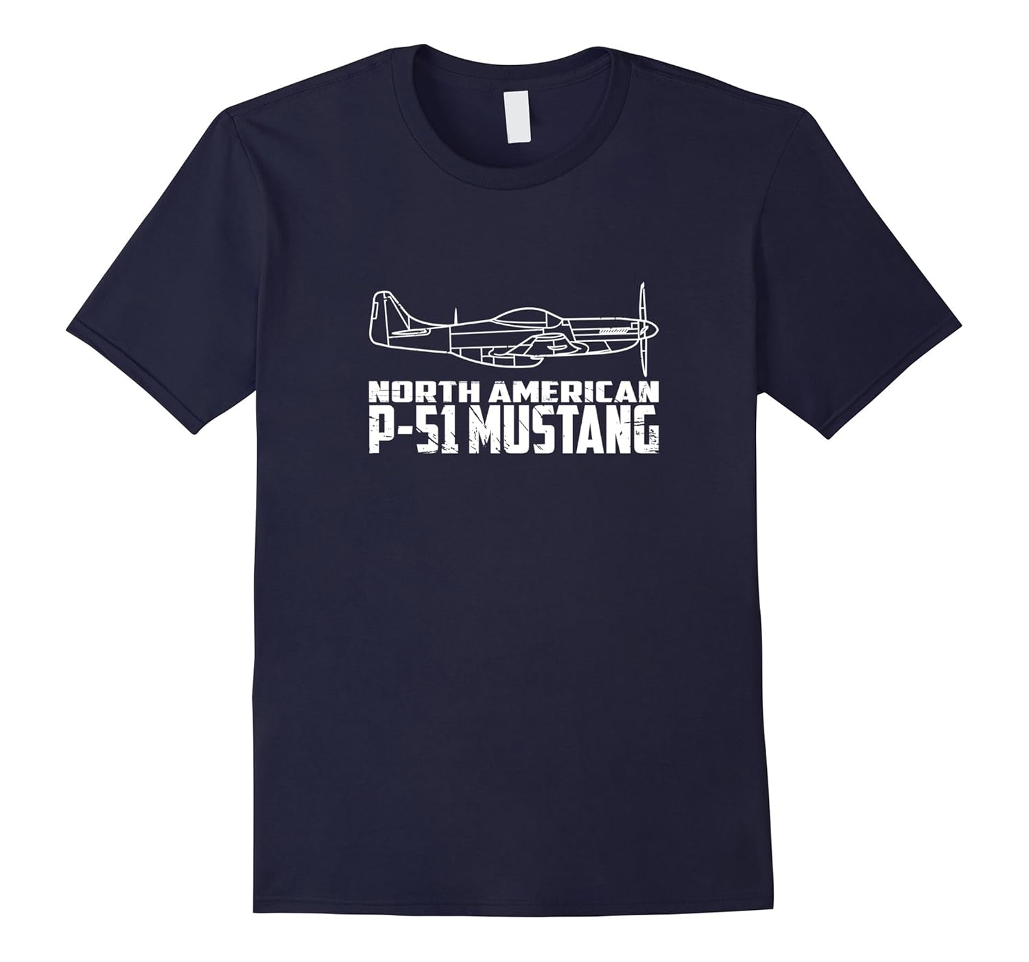 P-51 Mustang WWII Fighter Airplane Pilot T-Shirt-ANZ