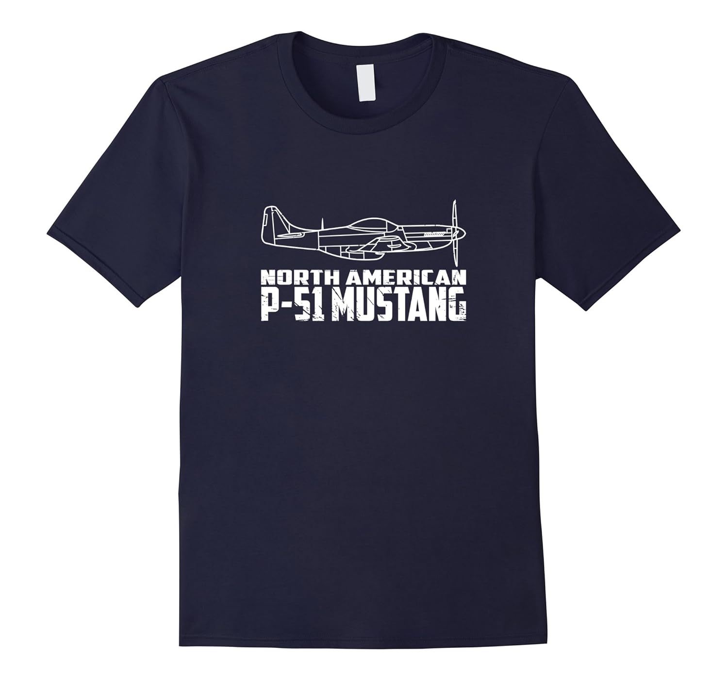 P-51 Mustang WWII Fighter Airplane Pilot T-Shirt-Rose