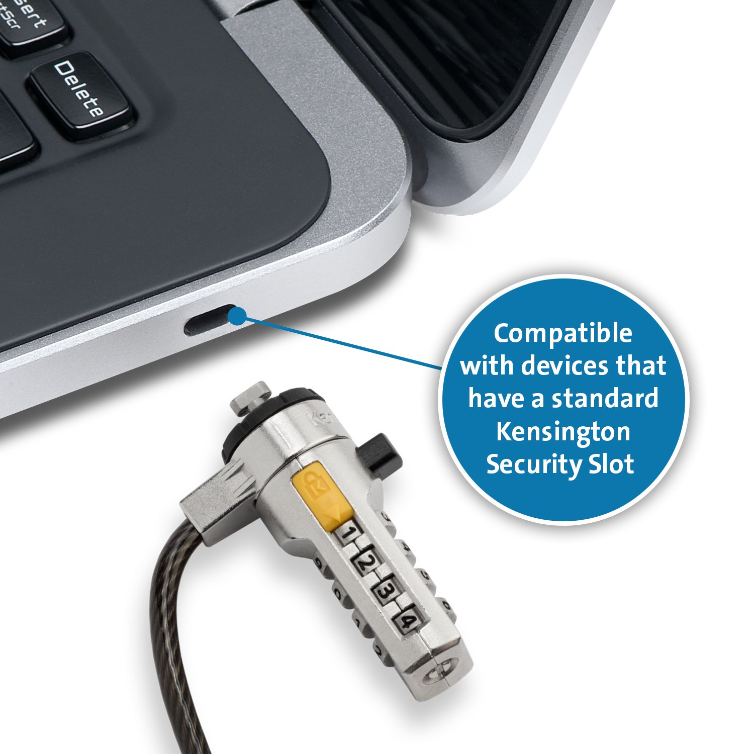 Kensington Combination Cable Lock for Laptops and Other Devices
