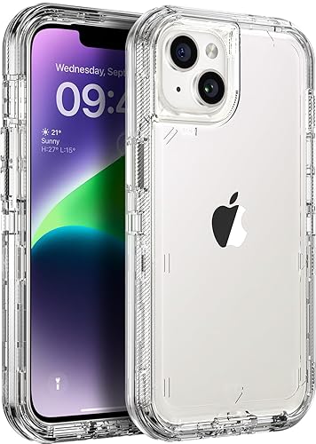 ORIbox for iPhone 14 Case for iPhone 13 Case Clear, [10 FT
