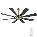 ELEHINSER 60 Inch Ceiling Fan with Lights and
