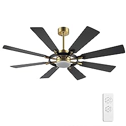 ELEHINSER 60 Inch Ceiling Fan with Lights and