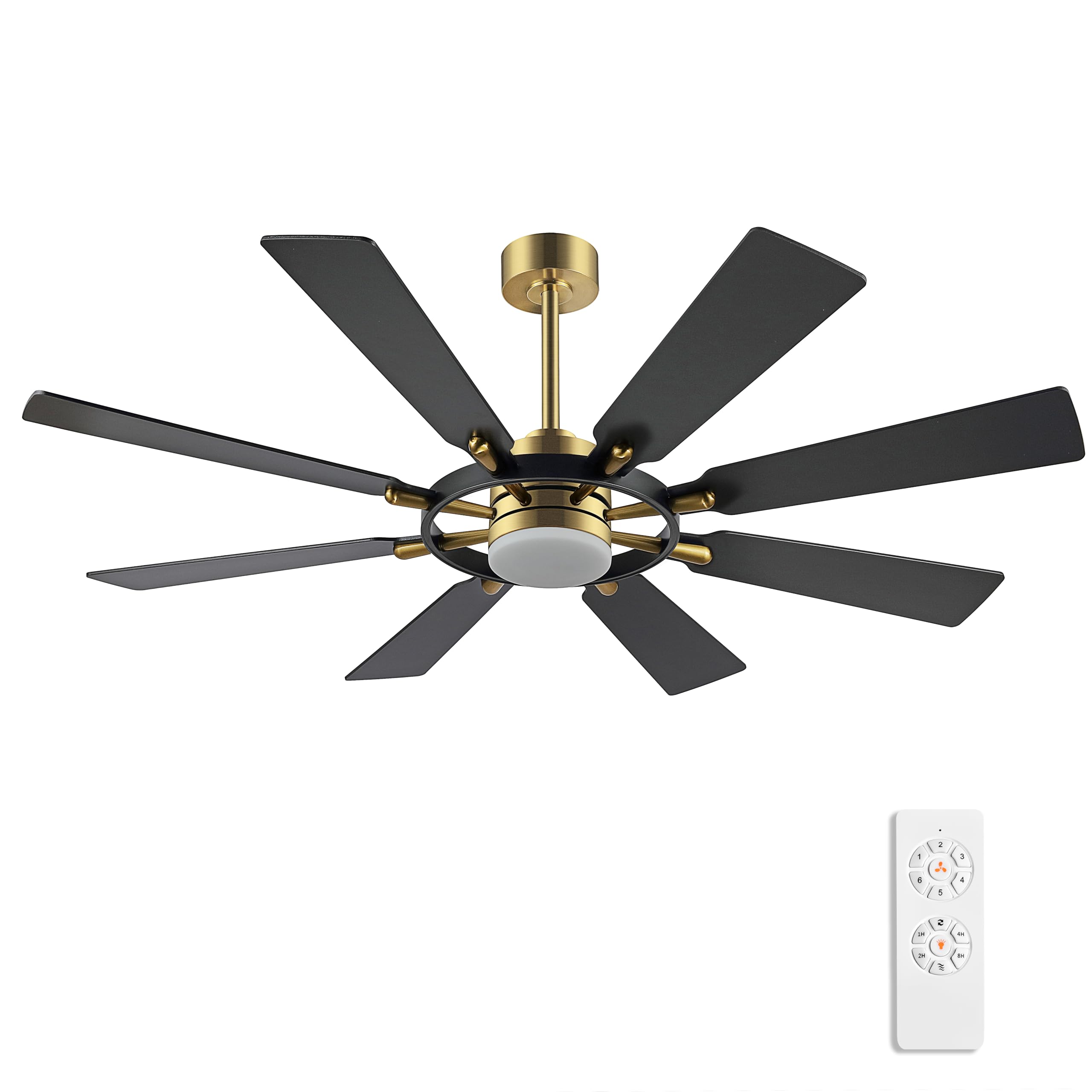 ELEHINSER 60 Inch Ceiling Fan with Lights and