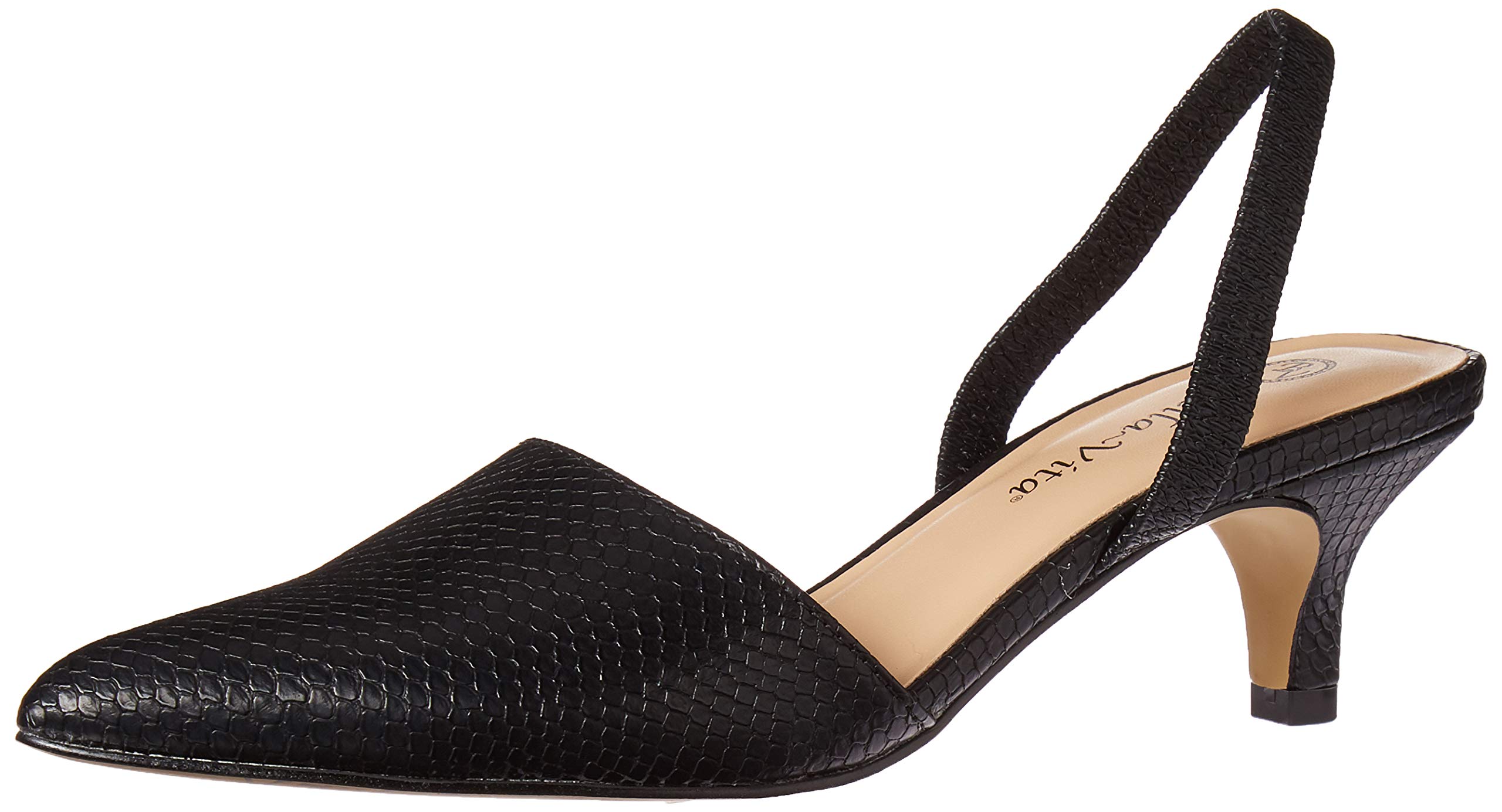 Bella Vita womens Bella Vita Sarah Ii Slingback Dress Shoe Pump, Black Snake, 7.5 US