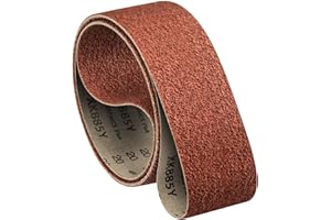 VSM Abrasives Ceramic Belt, 3 Inch x 18 Inches Long, 60 Grit, Medium Grade, Tear Resistant Flexible Cloth Backing, Pack of 10